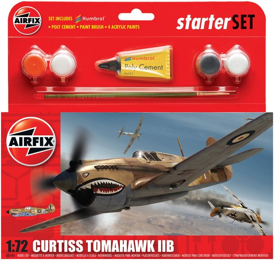 Airfix 1/72 Curtiss Tomahawk IIB Starter Set