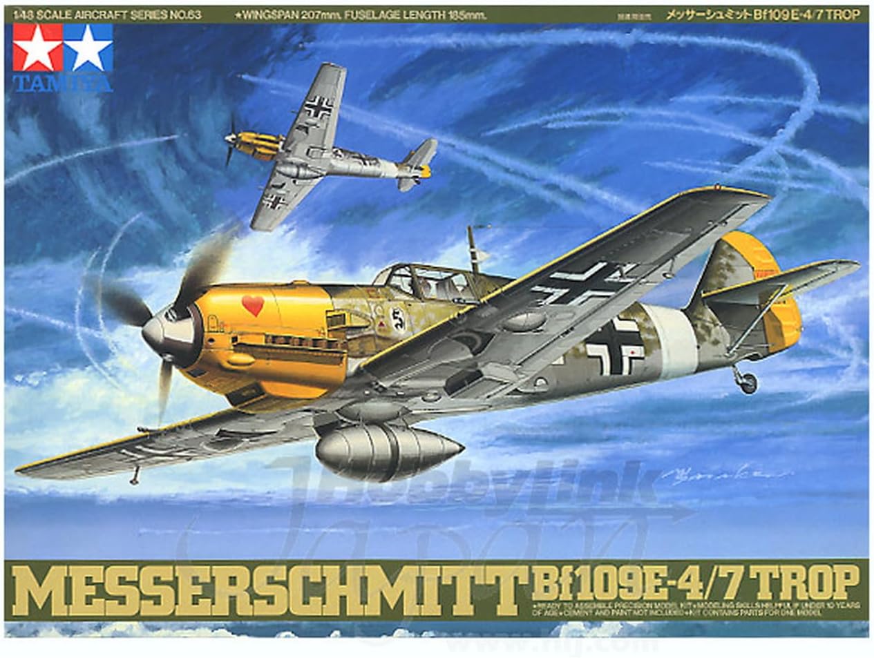 Tamiya 1/48 Messerschmitt BF109E-4/7 Trop